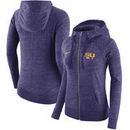 LSU Tigers Nike Women's Gym Vintage Full-Zip Hoodie - Heathered Purple