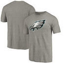 Philadelphia Eagles NFL Pro Line by Fanatics Branded Primary Logo Tri-Blend T-Shirt - Gray
