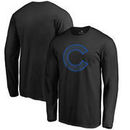 Chicago Cubs Fanatics Branded Taylor Long Sleeve T-Shirt - Black