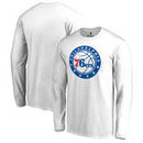 Philadelphia 76ers Fanatics Branded Primary Logo Long Sleeve T-Shirt - White