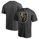 Vegas Golden Knights Fanatics Branded Primary Logo T-Shirt - Dark Grey Heather