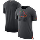 Cleveland Browns Nike Sideline Travel Mesh Performance T-Shirt - Charcoal/Black