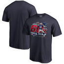 Tom Brady New England Patriots NFL Pro Line by Fanatics Branded 60,000 Career Passing Yards T-Shirt - Navy