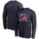 Tom Brady New England Patriots NFL Pro Line by Fanatics Branded 60,000 Career Passing Yards Long Sleeve T-Shirt - Navy