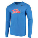 Ole Miss Rebels Nike Logo Long Sleeve T-Shirt - Light Blue
