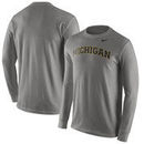 Michigan State Spartans Nike Wordmark Long Sleeve T-Shirt - Anthracite