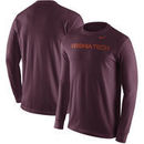 Virginia Tech Hokies Nike Wordmark Long Sleeve T-Shirt - Maroon