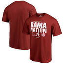 Alabama Crimson Tide Fanatics Branded College Football Playoff 2016 Peach Bowl Bound Nation T-Shirt - Crimson