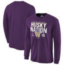 Washington Huskies Fanatics Branded College Football Playoff 2016 Peach Bowl Bound Nation Long Sleeve T-Shirt - Purple