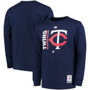 Minnesota Twins Majestic Authentic Team Icon Long Sleeve T-Shirt - Navy