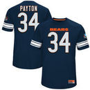 Walter Payton Chicago Bears Majestic Hall of Fame Hash Mark Player Name & Number T-Shirt - Navy
