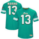 Dan Marino Miami Dolphins Majestic Hall of Fame Hash Mark Player Name & Number T-Shirt - Aqua