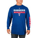 Texas Rangers Majestic Proven Pastime Long Sleeve T-Shirt - Royal