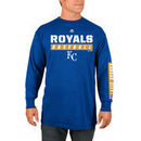 Kansas City Royals Majestic Proven Pastime Long Sleeve T-Shirt - Royal