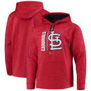 St. Louis Cardinals Majestic Authentic Collection Team Icon Streak Fleece Pullover Hoodie - Red/Navy
