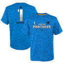 Cam Newton Carolina Panthers Youth Vector Camo Dri-Tek Name & Number T-Shirt - Blue