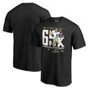 Drew Brees New Orleans Saints NFL Pro Line by Fanatics Branded 65,000 Career Passing Yards T-Shirt - Black