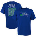 Steve Largent Seattle Seahawks Youth Retired Player Vintage Name & Number T-Shirt – Navy