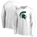 Michigan State Spartans Fanatics Branded Primary Logo Long Sleeve T-Shirt - White