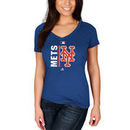 New York Mets Majestic Women's Authentic Collection Team Icon V-Neck T-Shirt - Royal