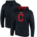 Cleveland Indians Stitches Pullover Fleece Hoodie with Contrast Hood - Navy