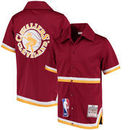 Cleveland Cavaliers Mitchell & Ness Hardwood Classics Authentic Shooting T-Shirt - Burgundy