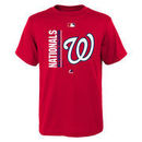 Washington Nationals Majestic Youth Authentic Collection Team Icon T-Shirt - Red