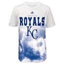 Kansas City Royals Majestic Youth Over the Clouds T-Shirt - White