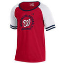 Washington Nationals Under Armour Girls Youth Baseball Half-Sleeve T-Shirt - Red/White