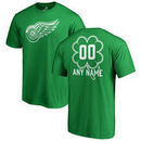 Detroit Red Wings Fanatics Branded Personalized Dubliner T-Shirt - Kelly Green