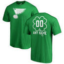 St. Louis Blues Fanatics Branded Personalized Dubliner T-Shirt - Kelly Green