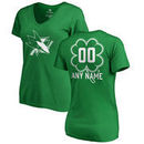 San Jose Sharks Fanatics Branded Women's Personalized Dubliner T-Shirt - Kelly Green