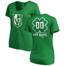 Vegas Golden Knights Fanatics Branded Women's Personalized Dubliner T-Shirt - Kelly Green