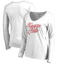 Dover International Speedway Fanatics Branded Women's The Monster Mile Classic Font Long Sleeve T-Shirt - White