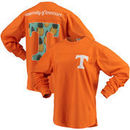 Tennessee Volunteers Pressbox Women's Aloha Pineapple Big Long Sleeve T-Shirt - Tennessee Orange
