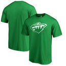 Minnesota Wild Fanatics Branded St. Patrick's Day White Logo T-Shirt - Kelly Green