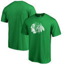 Chicago Blackhawks Fanatics Branded Big & Tall St. Patrick's Day White Logo T-Shirt - Green