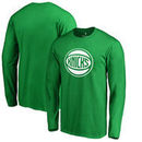 New York Knicks Fanatics Branded St. Patrick's Day White Logo Long Sleeve T-Shirt - Kelly Green