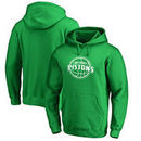 Detroit Pistons Fanatics Branded St. Patrick's Day White Logo Pullover Hoodie - Kelly Green