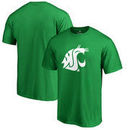 Washington State Cougars Fanatics Branded St. Patrick's Day White Logo T-Shirt - Kelly Green