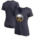Buffalo Sabres Fanatics Branded Women's Gradient Logo V-Neck T-Shirt - Navy