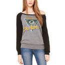 Green Bay Packers Let Loose by RNL Women's Eighty Something Pullover Sweatshirt - Deep Heather/Black