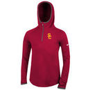 USC Trojans Nike Youth Girls Element Logo 1/4 Zip Hoodie - Cardinal