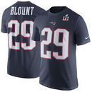 LeGarrette Blount New England Patriots Nike Super Bowl LI Bound Patch Player Pride Name & Number T-Shirt - Navy