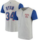 Nolan Ryan Texas Rangers Majestic Cooperstown Collection From the Stretch Pinstripe T-Shirt - Gray