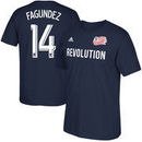 Diego Fagúndez New England Revolution adidas Male Adult 2017 MLS Player Name and Number T-Shirt - Navy