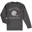 Ohio State Buckeyes Youth Distressed All-Out Vintage Football Long Sleeve T-Shirt - Charcoal