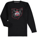 Ohio State Buckeyes Youth State Callout Long Sleeve T-Shirt - Black