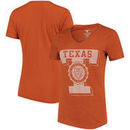Texas Longhorns Women's Letter Seal Tri-Blend T-Shirt - Texas Orange