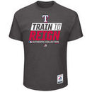 Texas Rangers Majestic Spring Training Authentic Collection Train to Reign T-Shirt - Charcoal